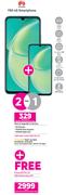 2 x Huawei Y60 4G Smartphone-On 1GB Red Top Up Core More Data + On Promo 65