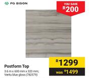 PG Bison Postform Top (Ventu Blue Gloss) 782579