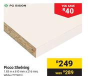 PG Bison Picco Shelving (White) 772803