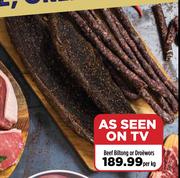 Beef Biltong Or Droewors-Per Kg