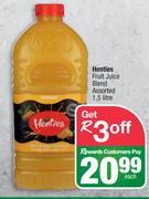 Henties Fruit Juice Blend Assorted-1.5L Each