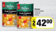 Rhodes Fruit Cocktail In Syrup-For 2 x 410g