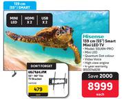 Hisense 139cm (55") Smart Mini LED TV 55U6N-PRO