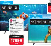 LG 190cm (75") Smart Nano TV 75NANO80T6A