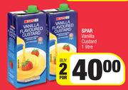Spar Vanilla Custard-For 2 x 1L