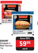 Eskort Smoked Or Red Viennas-1Kg Each 