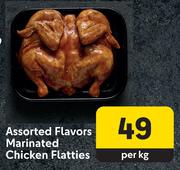 Assorted Flavours Marinated Chicken Flatties-Per Kg