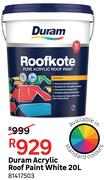 Duram Acrylic Roof Paint (White) 81417503-20L