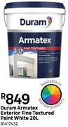 Duram Armatex Exterior Fine Textured Paint (White) 81417432-20L