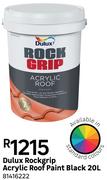 Dulux Rockgrip Acrylic Roof Paint (Black) 81416222-20L