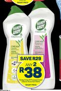Handy Andy All Purpose Cream Cleaner Assorted-Any 2 x 750ml