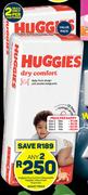 Huggies Dry Comfort Disposable Nappies Value Pack Assorted-Any 2 