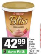 Clover Bliss Double Cream Yoghurt Assorted-750g-1Kg