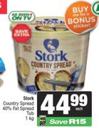 Stork Country Spread 40% Fat Spread Tub-1Kg