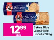Bakers Blue Label Marie Biscuits-200g Each