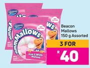 Beacon Mallows Assorted-For 3 x 150g