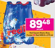 Red Square Black, Blue, Purple Or Red NRB-6 x 275ml Per Pack
