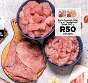 Pork Goulash, Stir Fry Or Tenderised Steak-500g Per Pack