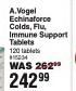 A.Vogel Echinaforce Colds Flu Immune Support Tablets 120 Tablets