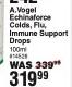 A.Vogel Echinaforce Colds Flu Immune Support Drops-100ml