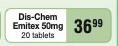 Dis-Chem Emitex 50mg 20 Tablets