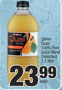 Clover Quali 100% Fruit Juice Blend (Selected)-1.5Ltr Each