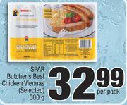 Spar Butcher's Best Chicken Viennas(Selected)-500g Per Pack