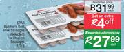 Spar Butcher's Best Pork Saosages (Selected) Or Chicken Sausages-375g Each