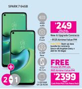 2 x Tecno Spark 7 64GB-On Red Flexi 125 + On Promo 65