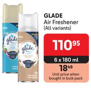 Glade Air Freshener (All Variants)-6 x 180ml