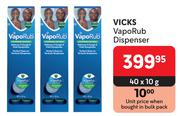 Vicks Vaporub Dispenser-40 x 10g