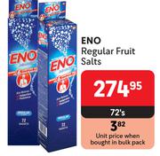 Eno Regular Fruit Salts-72's Pack Each