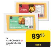 M Hard Cheddar Or Gouda Cheese-800g Each
