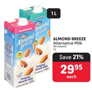 Almond Breeze Alternative Milk-1L Each