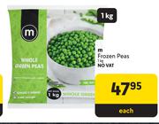 M Frozen Peas-1Kg Each