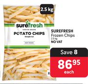 Surefresh Frozen Chips-2.5Kg Each