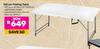Campmaster 122cm Folding Table 122 (L) x 60 (W) x 52-74 (H)cm 831751