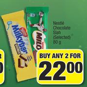 Nestle Chocolate Slab (Selected)-2x80g