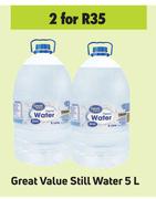 Great Value Still Water-For 2 x 5L
