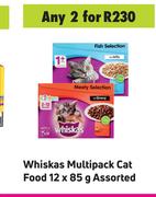 Whiskas Multipack Cat Food Assorted-For Any 2 x 12 x 85g