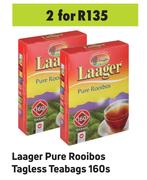Laager Pure Rooibos Tagless Teabags-For 2 x 160's Pack