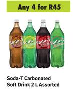Soda-T Carbonated Soft Drink Assorted-For Any 4 x 2L