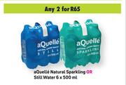 Aquelle Natural Sparkling Or Still Water-For Any 2 x 6 x 500ml