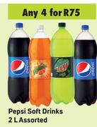 Pepsi Soft Drinks Assorted-For Any 4 x 2L