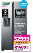 Samsung 617L Side By Side Black Mirror Fridge
