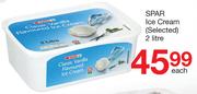 Spar Ice Cream (Selected)-2Ltr Each