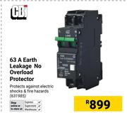 CBI 63A Earth Leakage No Overload Protector