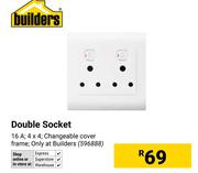 Builders Double Socket 