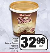 Clover Bliss Double Cream Yoghurt (Assorted)-1Kg Each