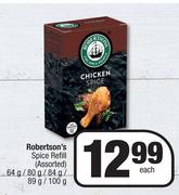 Robertson's Spice Refill (Assorted)-64g/80g/84g/89g/100g Each